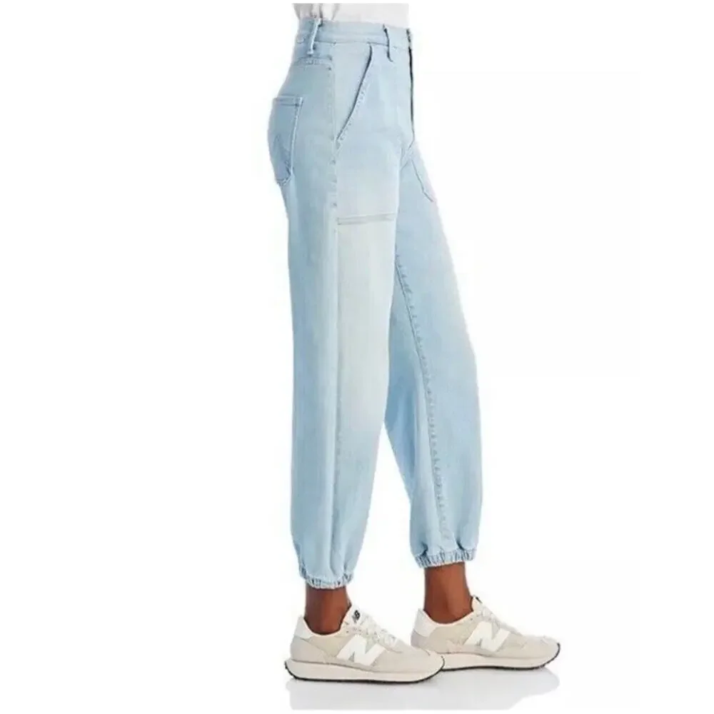 Mother Denim Women's The Wrapper Patch Springy Ankle Jeans Chill Pill Size 26 - Picture 3 of 16